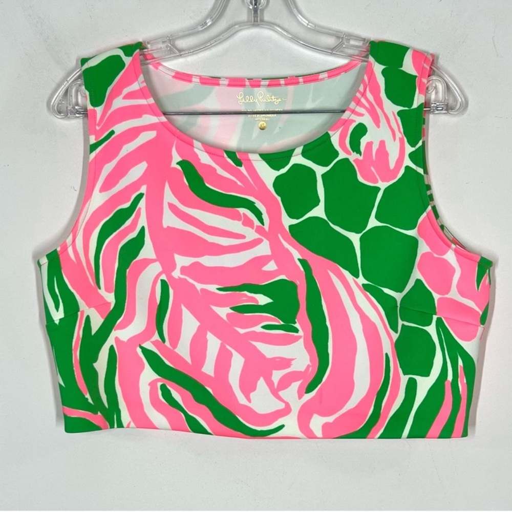 Lilly Pulitzer Neri Sneaky Tiki Crop Top Sz XL